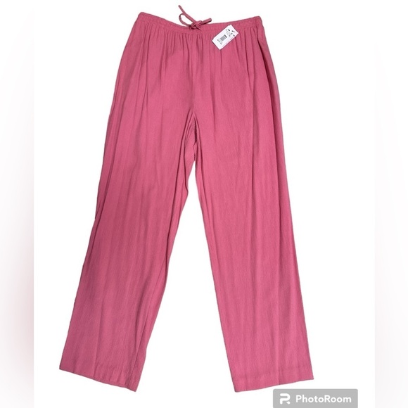 Draper’s & Damon’s Petites Blush Pink Pull-on Casual Pants Tutti Fruiti Group PL - Picture 1 of 7